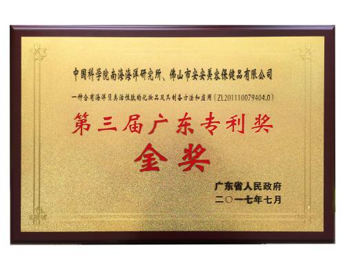 2017第三届广东专利奖-金奖